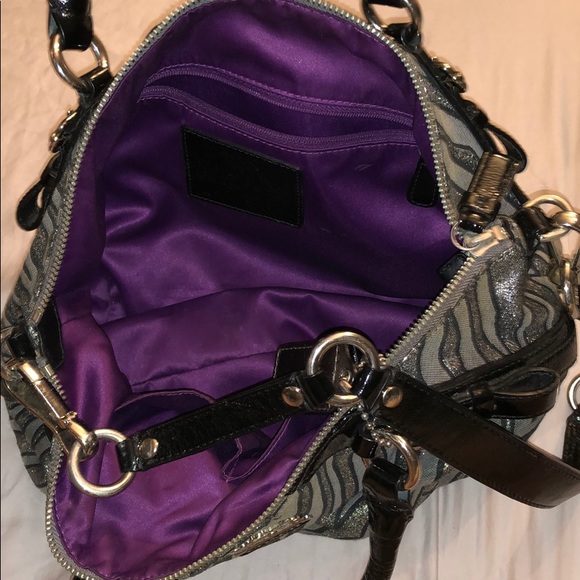 Striped Coach Bag. Never used! - Picture 4 of 7